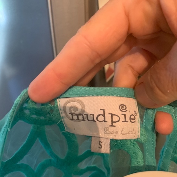 Mud pie floral lace overlay‎ lined sumner dress. Worn once - Picture 2 of 6